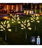 EAAERR 3 Lampes Solaires Jardin Papillon LED Multicolores - Décoration Extérieure