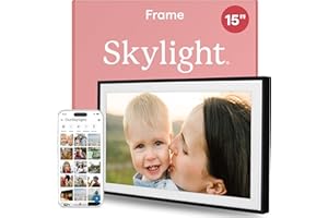 Skylight Frame - WLAN Digitaler Billderrahmen, 15 Zoll Touch-Screen, Fotos sofort per E-Mail oder App senden, Cloud Storage - tolles Geschenk