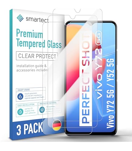 Protector De Pantalla De Vidrio Templado Para Vivo Y19, Cobertura
