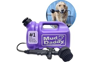 Mud Daddy – Portable Pet Washer, Multipurpose Washing Device, Muddy Walks, Pet Cleaning,Grooming Perfect for Dogs, Horses, Bikes, Shoes, Camping and More – 5 Litre – Purple