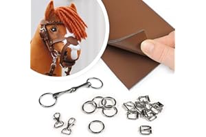 KULLALOO Hobby Horse Trense DIY - Juego de manualidades con piel sintética en color marrón (instrucciones se venden por separado)