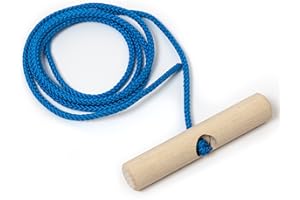 ‎HOLZFEE HolzFee Schlittenleine Schlittenseil Schlitten Zugseil Zugleine Schlitten-Leine 140 cm mit Buchenholz-Griff