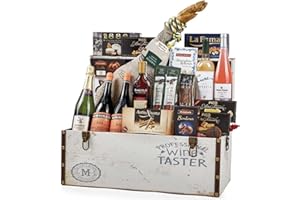GENÉRICO Lote 51: Cesta de Navidad en Baúl con Jamón Reserva Sánchez Alcaraz y Vinos D.O. - Ibéricos a domicilio gourmet