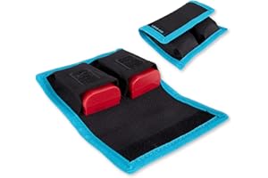LENS-AID Etui na baterie do aparatu: przechowywanie baterii, kart pamięci – kompatybilny z Canon, Nikon, Sony, Fuji itp.., czarny/niebieski, für 2 Akkus, Dwukolorowy