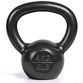 unycos - Cast Iron Kettlebell 4-20 kg for Fitness | With durable coating, wide handle, no welds and stable base for strength,