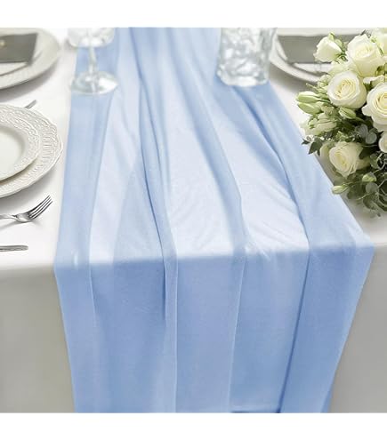 6Packs Kaasdoek Tafelloper, 10FT Gaas Tafellopers Pascha Tafel Decor 35x120 Rustieke Kaasdoek Tafelloper Pure Kaasdoek Stoffen Tafelloper voor