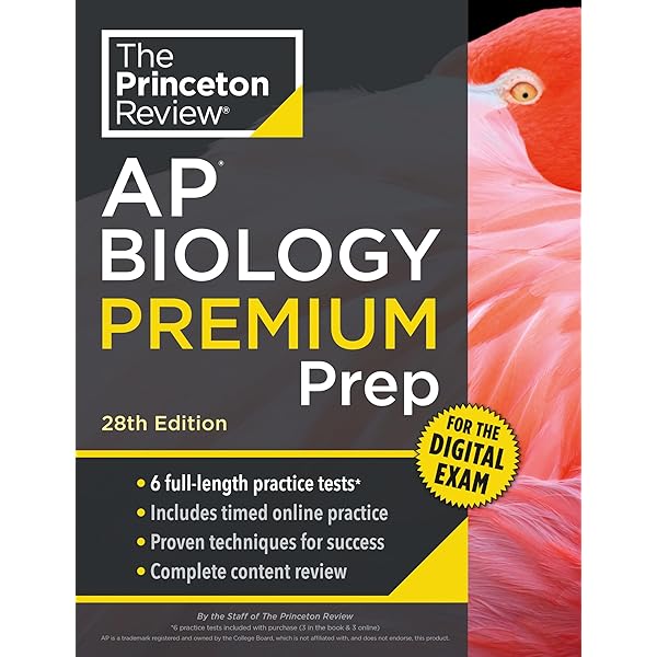 AP Biology Premium, 2025: 6 Practice Tests + Comprehensive Review