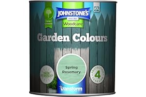 JOHNSTONE'S Johnstone’s - Garden Colours - Spring Rosemary - Exterior Wood Paint - Fade Resistant - Suitable for Garden Furniture Outdoors - Fence Paint - Dry in 2 hours - 12m2 Coverage per Litre - 1L