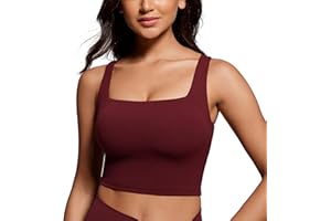 CRZ YOGA Butterluxe Donne Piazza Collo Palangaro Reggiseno Sportivo - Yoga Imbottito Ritaglia Cisterna Cime
