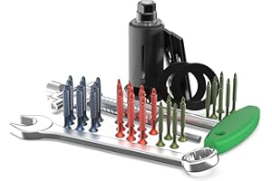 MULTIPICK Outil ouverture de porte - [incl. 30 vis] Extracteur de serrure - Crochetage serrure - Extracteur de Cylindre - Crocheteur de serrure - Materiel serrurier kit - Made in Germany