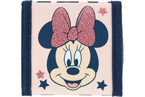 TEXTIEL TRADE Disney Minnie Mouse Leopard Print Wallet per bambini, rosa, Taglia unica, Trifold