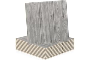 Trafagala Grey Wooden Panels Tongue and Groove Panelling Peel and Stick Wall Panels Self Adhesive Foam White Panel Wallpaper Waterproof Ceiling Tiles Kitchen Bathroom Decorations