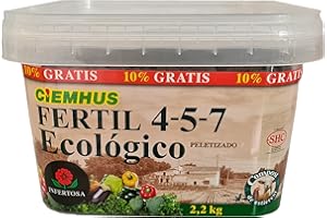 Infertosa | Compost de Materia Orgánica Sólida, Fértil 4-5-7 Pelletizado Ecológico 2 KG + 2% - CIEMHUS