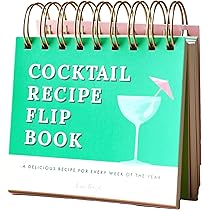 Lisa Angel Cocktail Recipe Flip Book | 52 Weekly Drink Recipes