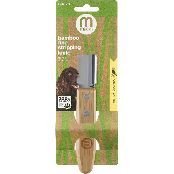 Strumento Grooming Border Terrier Spelafili Professionale Per Cani - Pettine Toelettatura Con Manico Legno Per Razze A Pelo Medio Attrezzi Toelettatura Professionale - 8