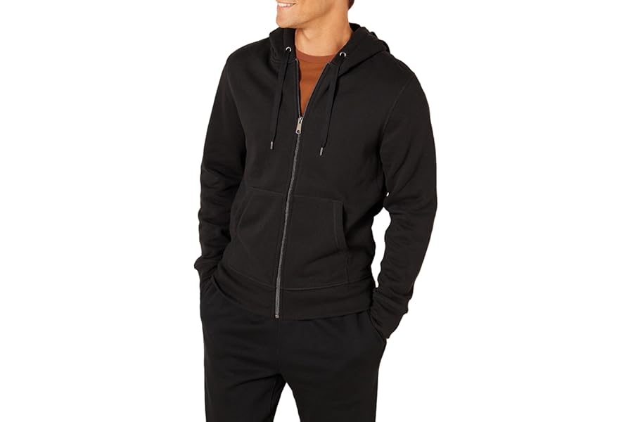 Amazon Essentials Men's Full-Zip Fleece Hoodie (Available in Big & Tall)
