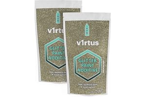v1rtus | 2 X Glitter Paint Additive 100g (Silver + Gold)