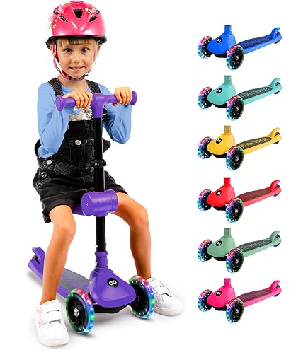 Rocco Giocattoli Monopattino A 3 Ruote Per Bambini 2+ Anni – Manubrio Ergonomico, Pedana Antiscivolo, Max 20 Kg