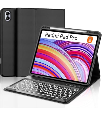 Xiaomi Redmi Pad Pro Keyboard Bluetooth Keyboard Case Black