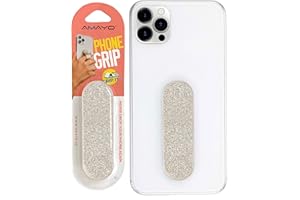 Amayo Grip - L'original ! Support de Doigt pour Smartphone - Poignée de téléphone Portable - Anneau de support pour téléphone Portable - Série Perle - Doré