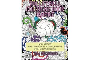Volleyball Coloring Book & More: Coloring Pages, Activities, & Creative Space for Players & Fans
