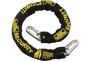 BURG-WÄCHTER Burg-Wachter GKM 12/100 12mm Sold Secure Diamond & Gold Chain, Black, 1M