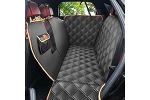 KYG Protection Voiture Chien, Housse de Siège pour Chien Luxueux Motif Protection Complète Élargir avec Fenêtre de Visualisation Facile à Nettoyer aux Voitures de Moyenne et Grande Taille 135X175cm