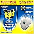 Raid Night & Day Ricarica, Antizanzare Elettrico, Repellente Mosche, Inodore a Sabbia Compressa, Confezione da 3 Ricariche