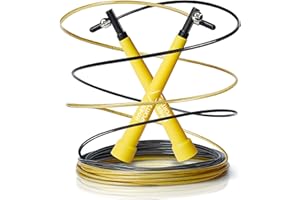 Ryher Cuerda para saltar - Kit con Comba crossfit hombre y mujer, niños y adultos - Combas de Fitness, Crossfit, Boxeo, Deporte, material para un gym gimnasio en casa