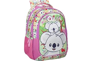 Julian Ross Zaino Scuola Elementare per Bambini e Ragazzi, Ergonomico con Schienale Imbottito e Rinforzato, Spallacci Imbottiti, 3 Scomparti, Fodera Interna, Manico, 33x15x43h