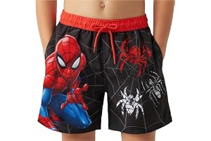Marvel Spiderman badbyxor för pojkar, UPF 50+ badshorts för strandpool, badbyxor och baddräkt