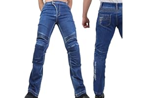 NERVE SHOP Motorradhose Jeans -Ranger- Leicht Dünn Herren Sommer Textil Jeanshose Slim Fit Motorrad Textilhose Männer Eng Stretch
