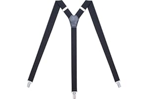 Action Ward Damen Hosenträger - Y Back Style - 2,5 cm Breite - bequem verstellbare elastische Träger und Metallclips