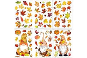 NIWIEOI 93 PCS Autumn Stickers, Window Decorations, Fall Decorations for Home, Room Decor