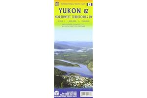 International Travel Map ITM Topographische Karte Yukon / North West Territories: Whitehorse, Dawson City, Watson Lake, Yellowknife