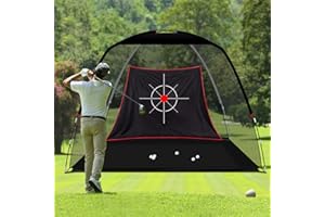 KAIDIDA Golf Practice Net for Driving Chipping Heavy-Duty Portable Garden Training Net with Target Carry Bag Home Golf Accessories