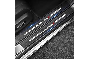 RIDGOEL 4 Stück Auto Einstiegsleisten Schutz Aufkleber für Dodge Durango, Kohlefaser Türschweller Trittschutz Lackschutzfolie (Durango)