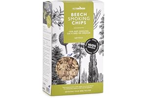 HOT SMOKED Beech Wood Chips for BBQ Hot Smoking, 400g