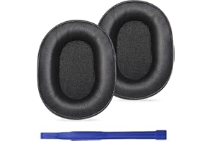 Adhiper M50X nauszniki kompatybilne ze słuchawkami Audio-Technica ATH M50X / M50xBT2 / M40X / M30X / M20X / M10X / MSR7 / SX1 / ATH-ANC9 (czarne)