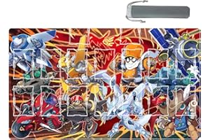 WSRXDMSN Ygo Play Mat Playmat Rubber Mat Duel Mat Gaming Competition Pad Mat Card Binder Deck 23.6 x 13.7 Inches (8)