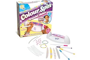 FabLab Colour Spin Bracelet Maker | Create FAB Colourful Bracelet Designs | No Threading Required | Jewellery Making Kit for Kids Ages 6+