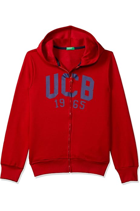 Buy United Colors of Benetton Boy's Regular Fit Hooded Neck Printed  Sweatshirt (Size: 0-1 Years)-23A3J68C206RG015 Red at Amazon.in