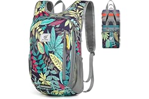 SKYSPER Lekki Plecak Składany 10L, Składany Plecaczek na Wędrówki Krótkie Podróże Wycieczki Rower