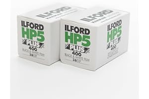 Ilford HP5 Plus - Pellicola per stampe fotografiche in bianco e nero, 35 mm, ISO 400, per 36 scatti, confezione da 2 pezzi