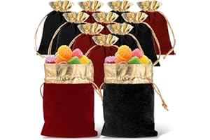 PEOVLVN 12 Pieces Velvet Jewelry Pouches, 15x12cm Small Jewelry Bags Velvet Bags with Drawstrings Jewelry Pouch Drawstrings Gift Bags for Jewelry Candy Wedding Christmas Party Favors