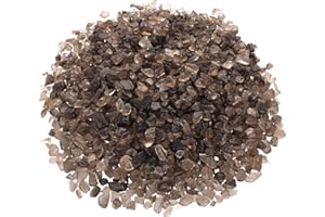 LEBENSQUELLE PLUS Kwarc dymny, mini kamienie bębnowe, średnica 3-5 mm, żetony z kamienia szlachetnego w jakości premium (100 g)