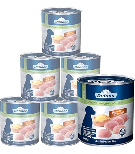 DOGGY Dog Paté Agnello Sensitive - 6 Lattine Da 800g, Senza Cereali, Con Olio Di Salmone - Foto 5
