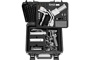 Lekufee wodoodporna twarda torba na DJI RS 4 Mini, Combo, stabilizator gimbala, DJI Mic 3/Mic Mini/Mic 2 i inne akcesoria (tylko torba)