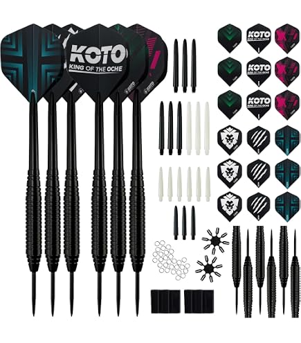 Cible Fléchettes KOTO King Pro + Surround De Protection - Set Complet Avec Cadre Bleu, Dimensions Officielles