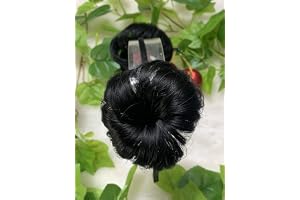 Joy's Creations Handmad Pilakalu Fabric Head Band for Girls (HeadBand) - Black
